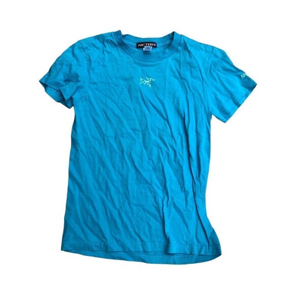 ARC'TERYX Shirt BIG LOGO Blue Medium - Picture 4 of 6